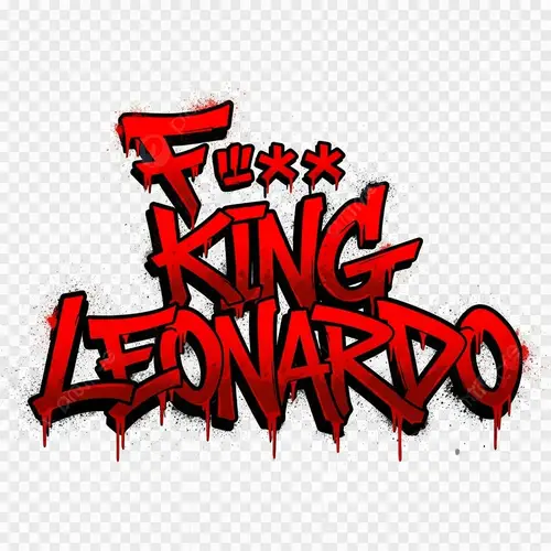 Gang-Style Graffiti Tag Against King Leonardo