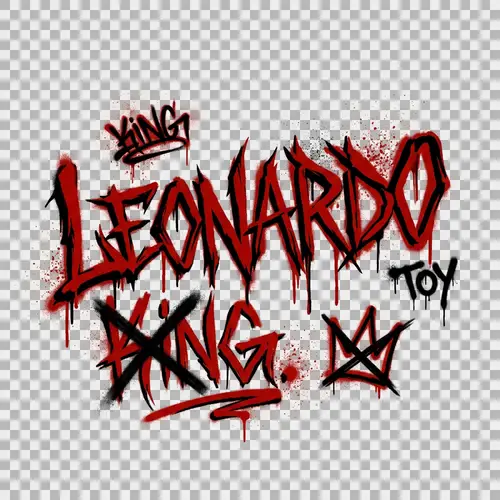 Gang-Style Graffiti Tag Against King Leonardo