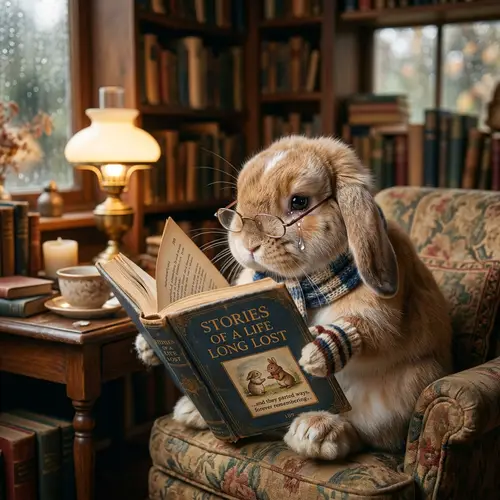 Crying Rabbit Reading Book: Emotional Storytime