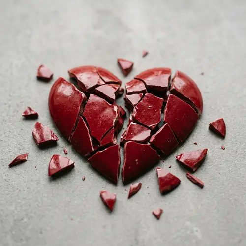 Broken Heart Symbol - Shattered and Recognizable