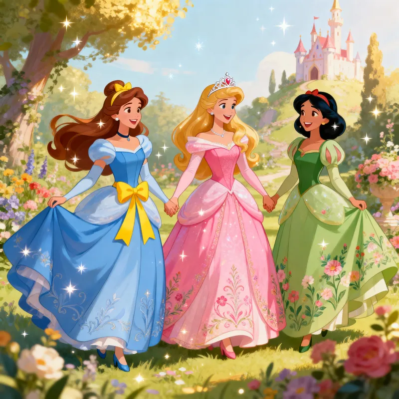 Disney Princesses Friendship Photo Ideas