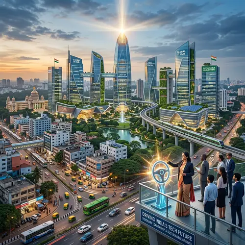 Urban Landscape Transforming into Futuristic IT Hub | Visionary Leadership