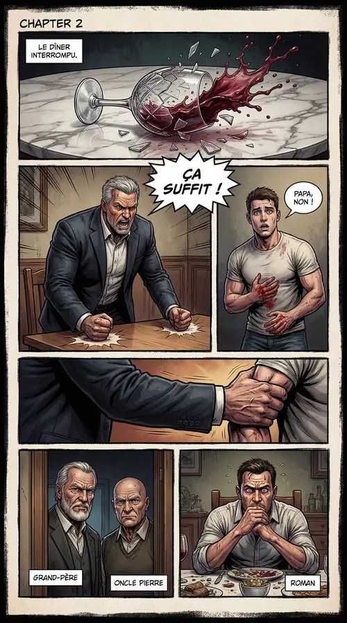 Chapter 2 Comic Page: Tension and Drama Unleashed