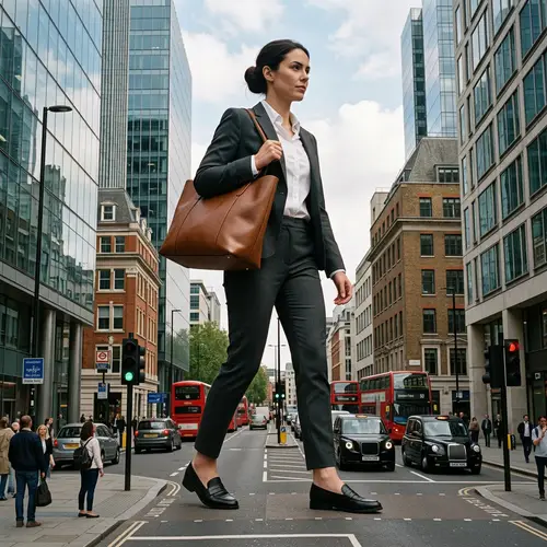 Giantess in Suit Pants - Stunning Visuals