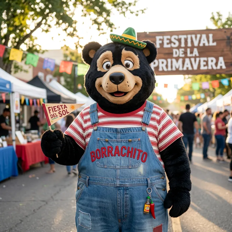 Borrachito Mascot Clothing Design