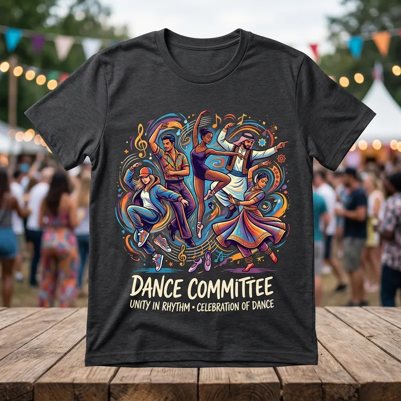 Vibrant Dance Committee T-shirt Designs