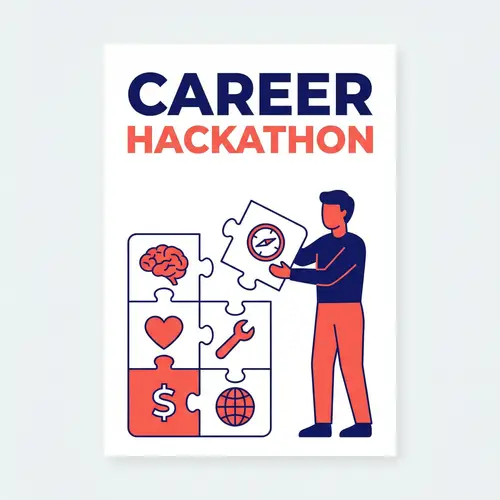 Career Hackathon Poster - Unlock Your Potential
