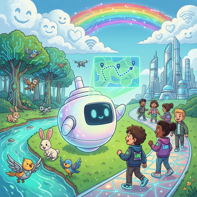 Futuristic Nature and Tech Adventure