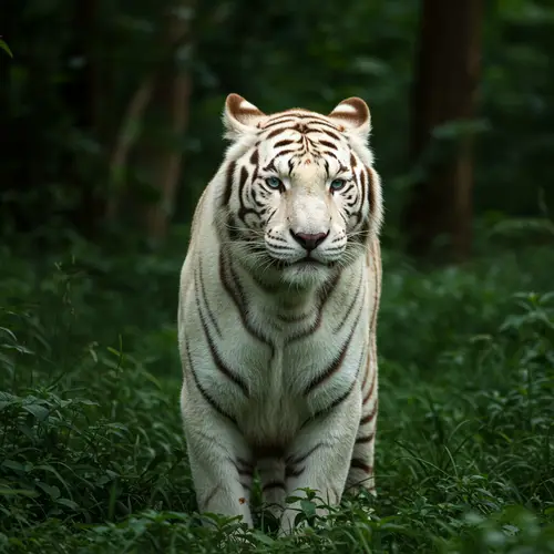 Majestic White Tiger | Nature's Beauty