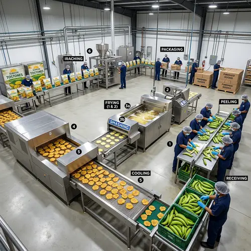 Food Processing Plant Layout for Tostones