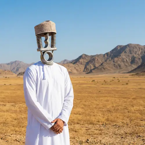 Omani Man with Hand Grip Head | Symbol of Strength