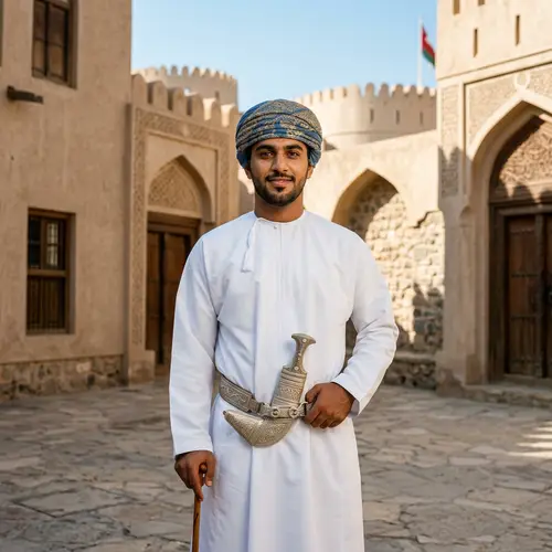 Omani Young Man in Traditional Attire | Cultural Heritage Portrait