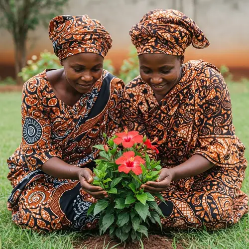 Emotional Unity in Traditional African Attire