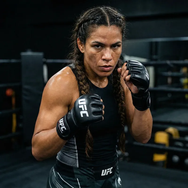 Photo Realistic Portrait of Polyana Viana, Brazilian Martial Artist Photo Realistic Portrait of Polyana Viana, Brazilian Martial Artist