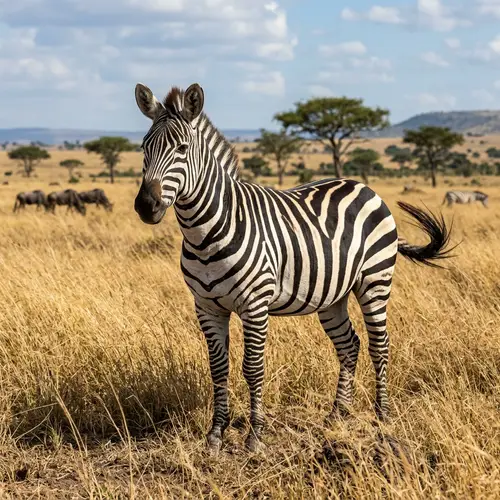 Magnificent Zebra in the Savanna - Wildlife Beauty Captured