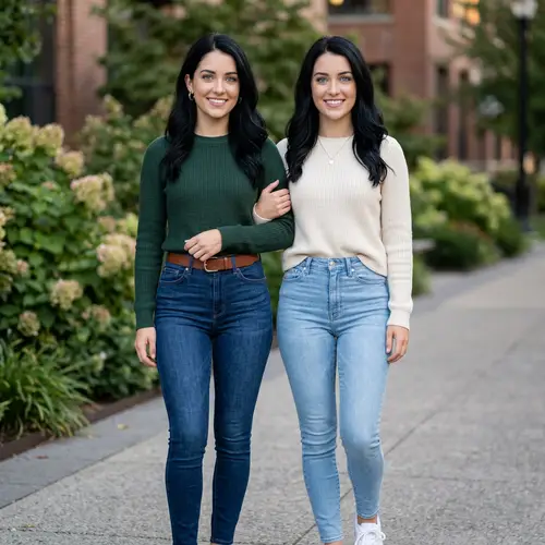 Identical Twins with Sapphire Blue Eyes