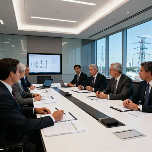 Strategic Boardroom Meeting with Engineering Leaders