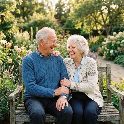 Happy Moments of an Old Couple