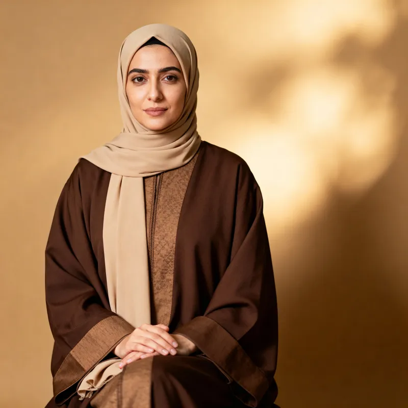 Stylish Hijab and Abaya Photography in Studio