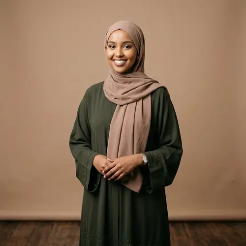 Stylish Hijab and Abaya Photography in Studio