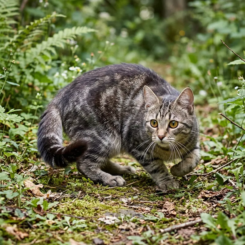 Elegant Cat with Mesmerizing Eyes