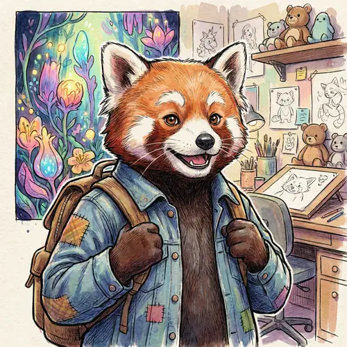 Vibrant Anthropomorphic Character Art