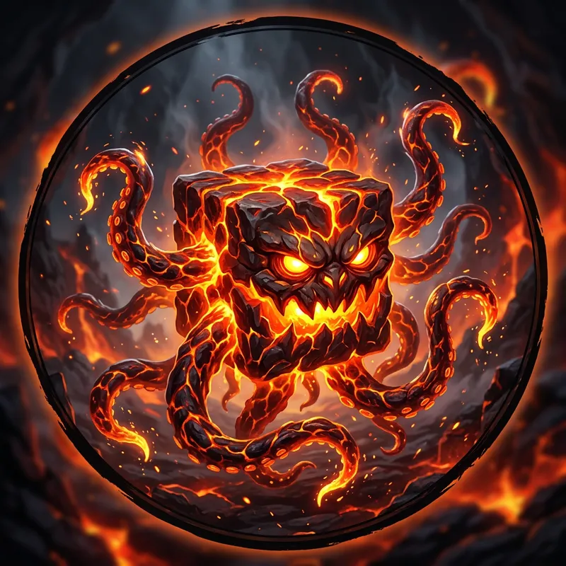 Magma Cube Profile Picture with Tentacles