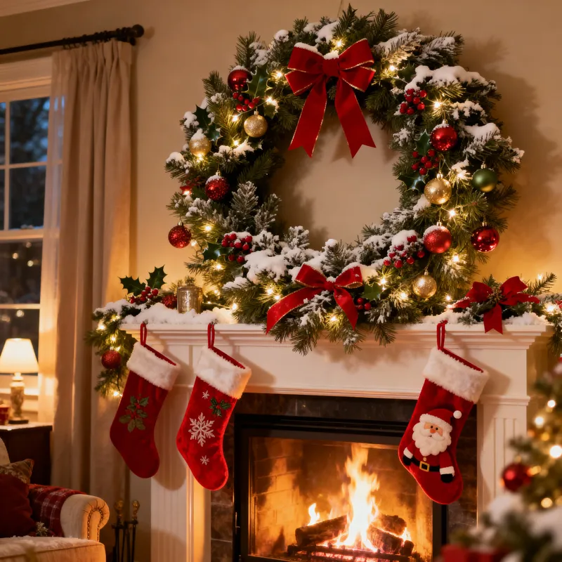 Cozy Christmas Fireplace Ideas for Festive Decor