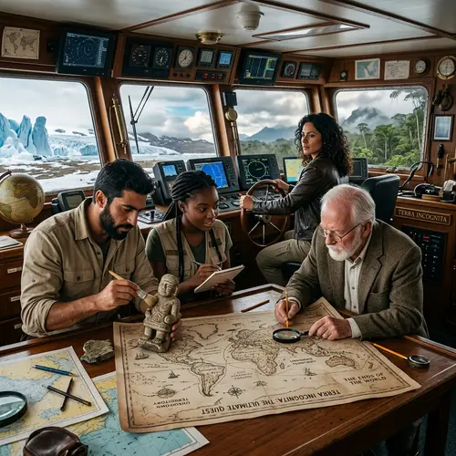 Epic Expedition: Brave Explorers Journey to Unknown Territories