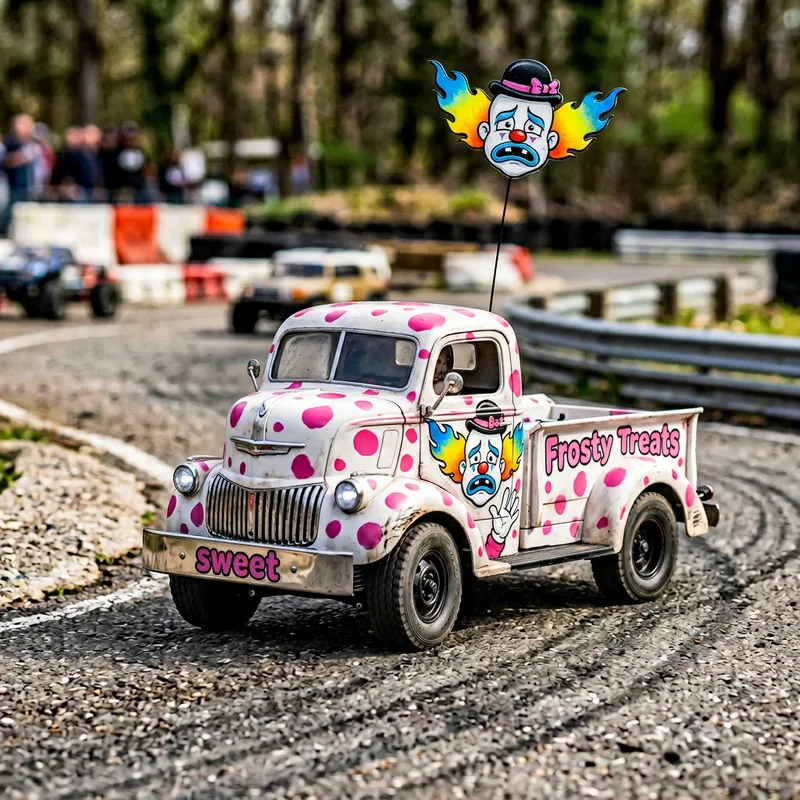 1941 Ford COE RC Car with Clown Design
