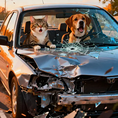 Cat and Dog Car Crash: Shocking Incident
