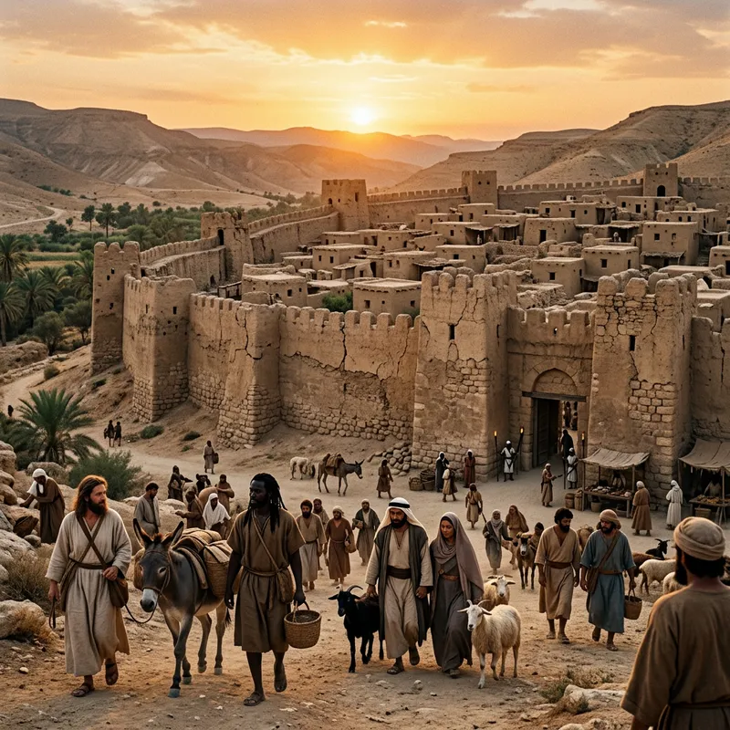 Walls of Jericho: Ancient City Scene - Historical Diversity