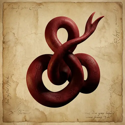 Deceptive Lying Tongue 3D Drawing | Red Forked Snake-Like Design