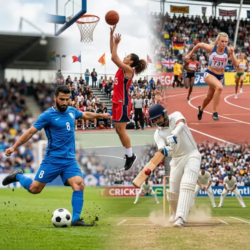 Dynamic Athletes in Action: A Celebration of Sports