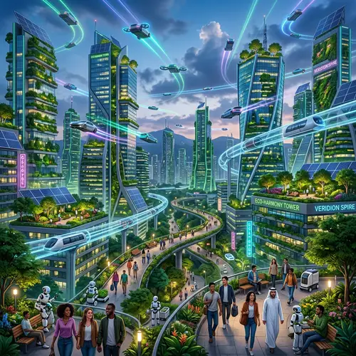 Future World: Technology and Nature Harmony | Urban Jungle