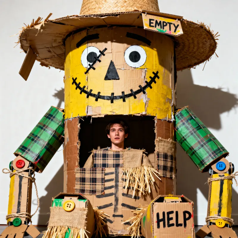 Surreal Cardboard Costume Sculpture Art Surreal Cardboard Costume Sculpture Art
