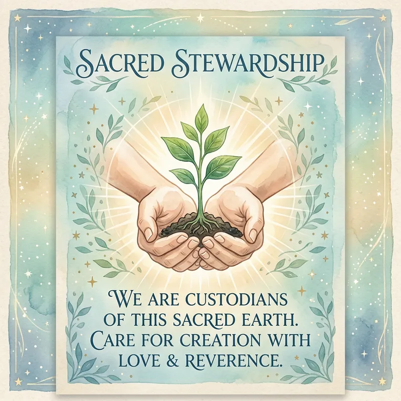 Spiritual Stewardship Symbol Poster Design