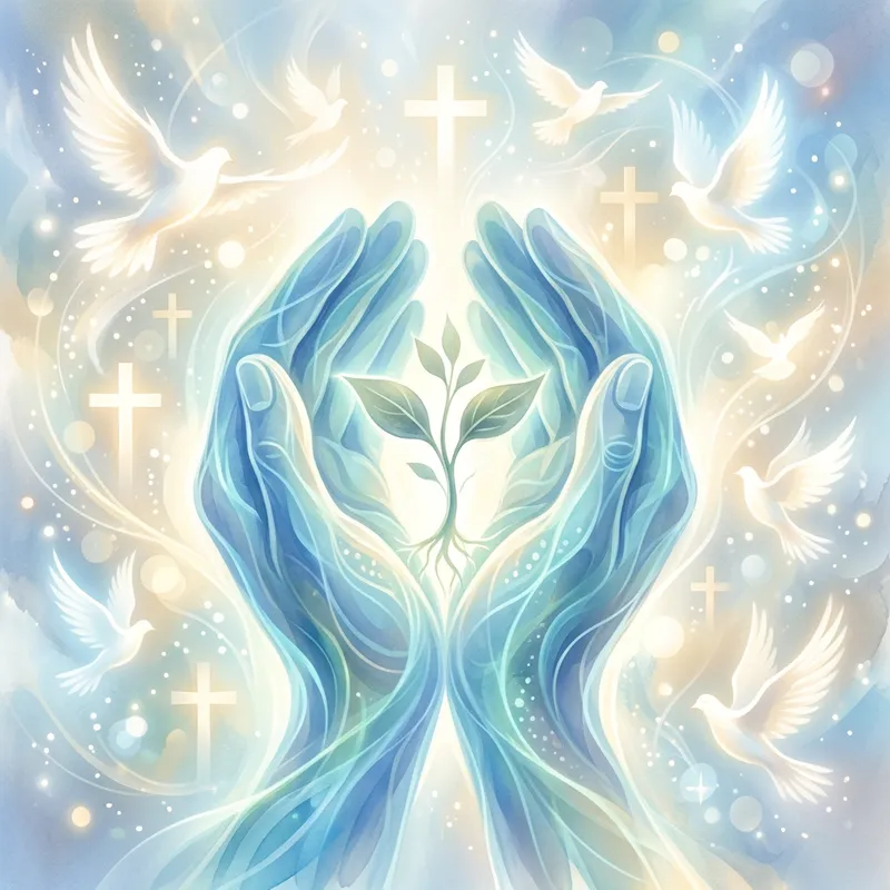 Stewardship and Spiritual Symbol: Growth and Serenity Illustration