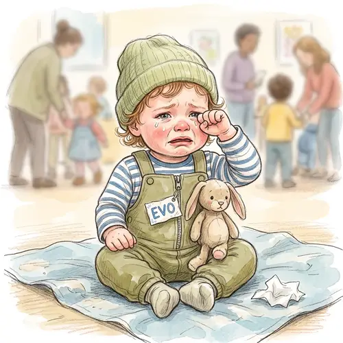 Crying Baby Girl Evo Drawing