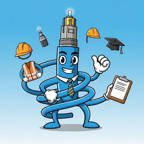 Friendly Cartoon Fiber Optic Mascot Design