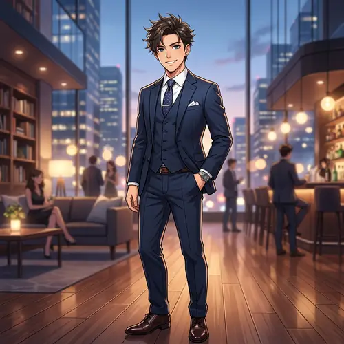 Anime Handsome Guy Style - Dapper and Sophisticated