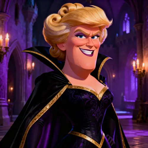 Donald Trump as a Female Disney Villain Character