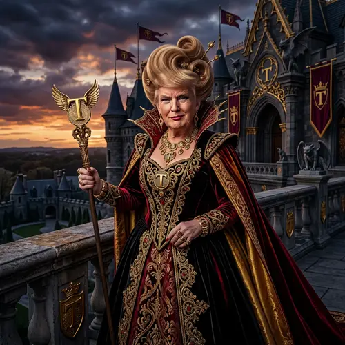 Donald Trump as a Female Disney Villain Character