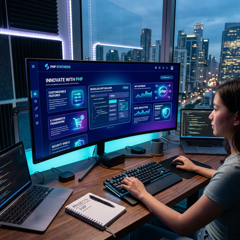 Futuristic Web Design Platform with Vibrant Features