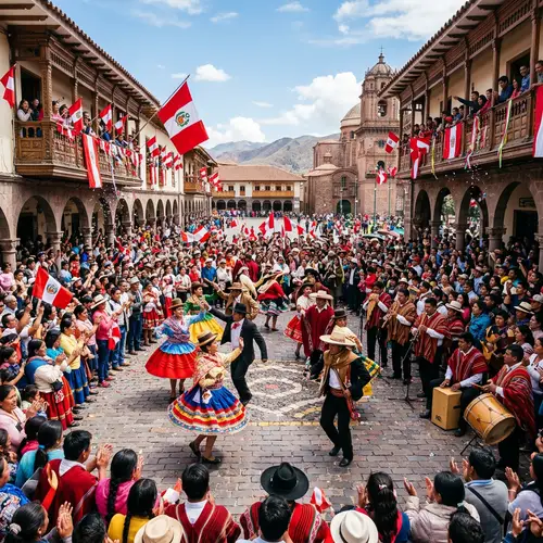 Peruvian Independence Celebration: Joyful Folklore Performance