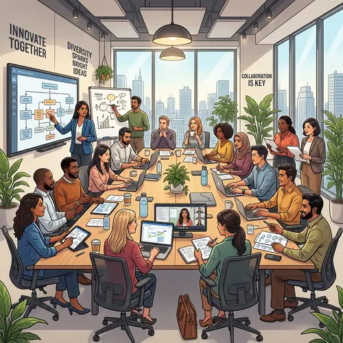 Collaborative Modern Conference Room for IT Teams