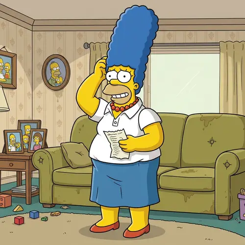 Homer Simpson with the body of a woman

