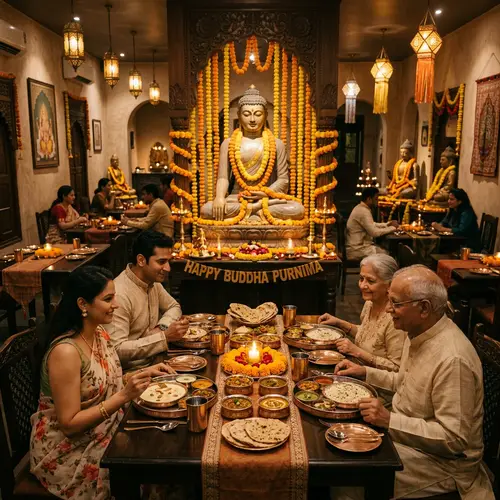 Celebrate Buddha Purnima at a Serene North Indian Restaurant