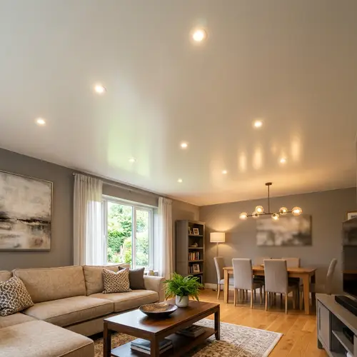 Satin Stretch Ceilings: Elegant Room Interior Design