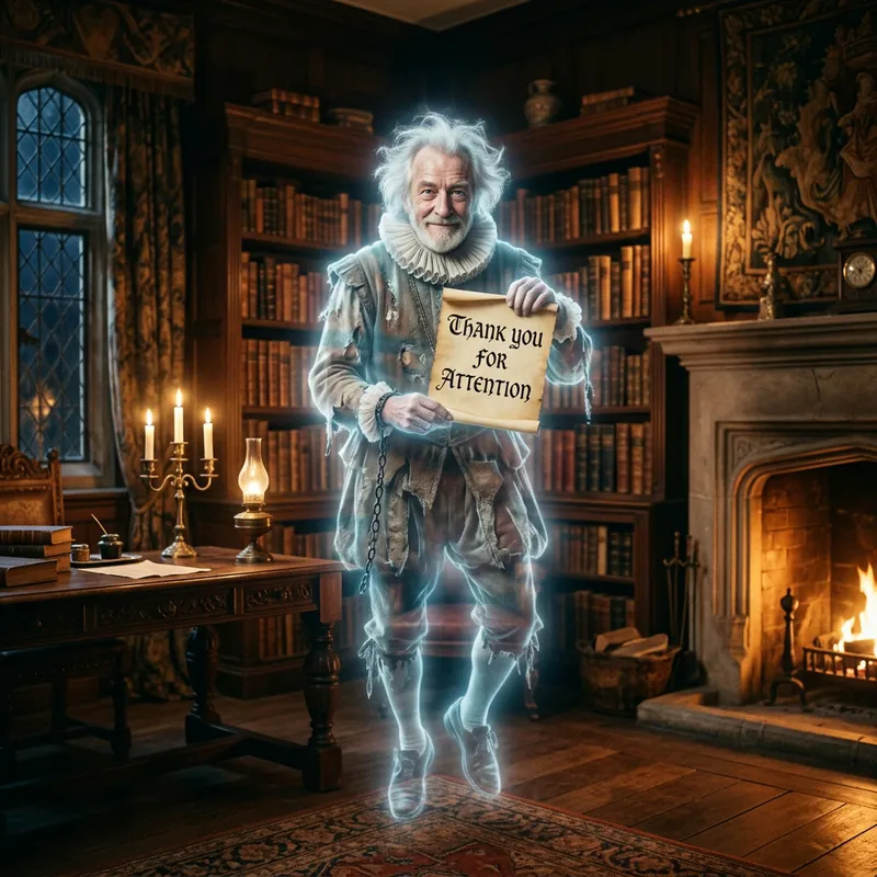 Canterville Ghost Image - Thank You for Attention